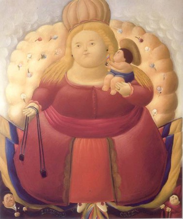 Obra: Nuestra Señora de Colombia, 1967, Oleo sobre tela, Donación 1976